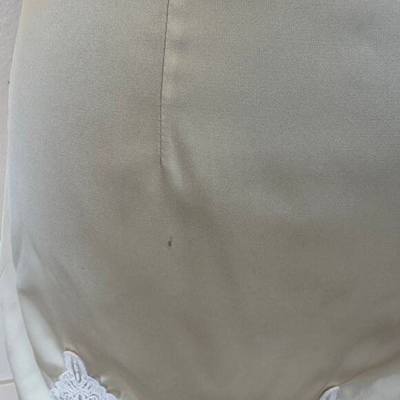 Revolve Cream Mini Slip Dress SMALL Lingerie Satin Coquette More to Come $74 - Picture 9 of 10